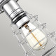 Lampada da soffito in stile industrial con struttura in acciaio