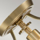 Lampada da soffitto con struttura in acciaio e diffusore in vetro con 1 luce