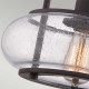 Lampada da soffitto media moderna in acciaio e diffusore in vetro