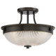 Lampada da soffitto moderna con struttura in acciaio e diffusore in vetro