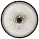 Lampada da soffitto moderna con struttura in acciaio e diffusore in vetro