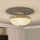 Lampada da soffitto moderna con struttura in acciaio e diffusore in vetro