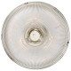 Lampada da soffitto moderna con struttura in acciaio e diffusore in vetro