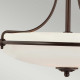 Lampada da soffitto moderna grande in acciaio con diffusore in vetro 4 lampadine