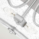 Lampada da soffitto moderna in acciaio con diffusore in vetro con 2 lampadine
