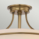 Lampada da soffitto moderna media in acciaio con diffusore in vetro 3 lampadine