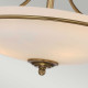 Lampada da soffitto moderna media in acciaio con diffusore in vetro 3 lampadine