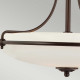 Lampada da soffitto moderna media in acciaio con diffusore in vetro 3 lampadine