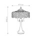 Lampada da tavolo classica in acciaio con paralume in vetro tiffany a 1 luce
