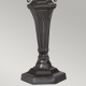 Lampada da tavolo classica in acciaio con paralume in vetro tiffany a 2 luci