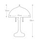 Lampada da tavolo classica in metallo con diffusore in vetro tiffany a 2 luci
