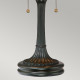 Lampada da tavolo in stile classico in metallo diffusore in vetro tiffany 2 luci