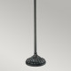 Lampada da terra classica in metallo con diffusore in vetro tiffany a 2 luci