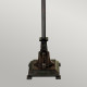 Lampada da terra classica in metallo con paralume in vetro tiffany a 2 luci