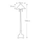 Lampada da terra classica in metallo con paralume in vetro tiffany a 2 luci