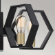 Lampadario con struttura in acciaio dal design moderno a 5 luci