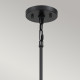 Lampadario con struttura in acciaio dal design moderno a 5 luci