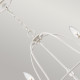 Lampadario grande dal design rustico in acciaio con diffusore a 5 luci