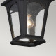 Lanterna a sospensione per esterno con diffusore a 1 luce dal design rustico