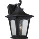 Lanterna da parete grande con diffusore in vetro a 1 luce dal design rustico