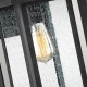 Lanterna da parete media con 1 luce per esterno dal design rustico
