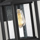 Lanterna da parete piccola con 1 luce per esterno dal design rustico