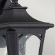 Lanterna da parete piccola con diffusore in vetro a 1 luce dal design rustico