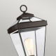 Lampioncino da giardino rustico in acciaio diffusore in vetro a 1 luce