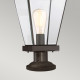 Lampioncino da giardino rustico in acciaio diffusore in vetro a 1 luce