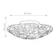 Plafoniera classica in metallo e diffusore rotondo in vetro tiffany con 2 luci