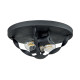 Plafoniera rotonda dal design rustico in acciaio con diffusore a 2 luci