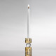 Candeliere in cristallo con 1 fuoco dal design moderno ed elegante