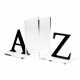 Reggilibri set 2pz con struttura in plexiglass dalle linea moderna
