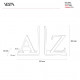 Reggilibri set 2pz con struttura in plexiglass dalle linea moderna