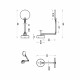 Lampada da parete orientabile a led dal design moderno ed elegante
