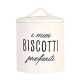 Barattolo in gres contenitore ermetico elegante per biscotti e dolci