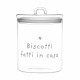 Barattolo per biscotti in vetro con corperchio ermetico