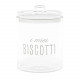 Barattolo per biscotti in vetro con corperchio ermetico