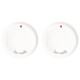Set 2 piatti piani in ceramica dal design moderno