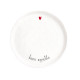 Set 2 piatti piani in ceramica dal design moderno