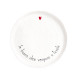 Set 2 piatti piani in ceramica dal design moderno