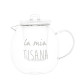 Teiera con infusore in vetro