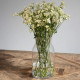 Vaso in vetro decorato elegante complemento d’arredo per fiori freschi