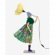 Lampada da tavolo con paralume in tessuto "Little Girl" Heruka