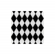 Set 6 pezzi Sottobicchiere quadrato in PMMA dal design moderno decoro Foulard
