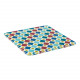 Set 6 pezzi Sottobicchiere quadrato in PMMA dal design moderno decoro Foulard