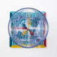 Set 6 pezzi Sottobicchiere quadrato in PMMA dal design moderno decoro Foulard