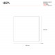 Set 6 pezzi Sottobicchiere quadrato in PMMA dal design moderno decoro Rainbow