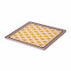 Set 6 pezzi Sottobicchiere quadrato in PMMA dal design moderno decoro Rainbow