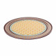 Sottobottiglia rotondo in PMMA dal design moderno con decoro Rainbow